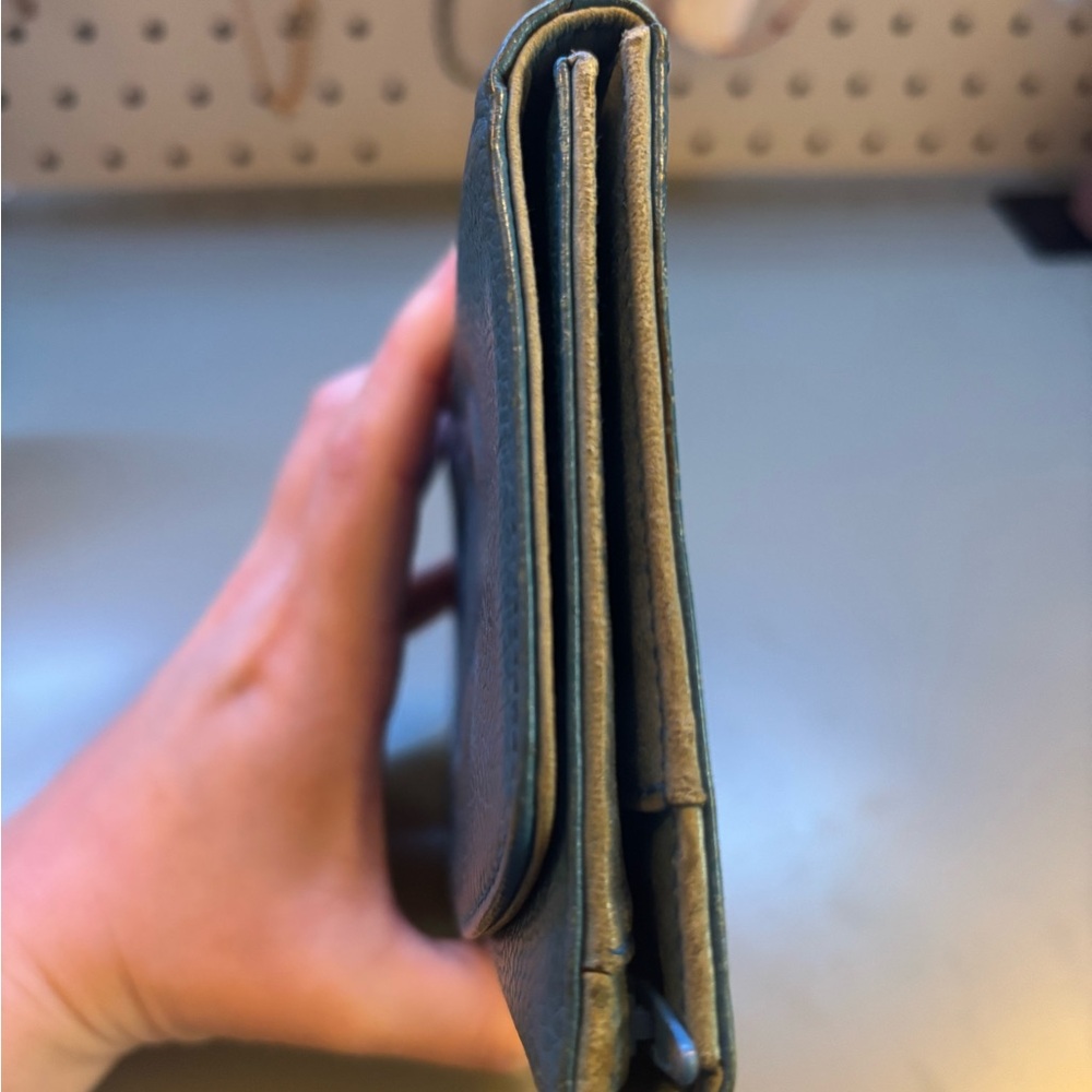 Chanel Electric Blue Caviar Leather Vintage Timeless Large Wallet - Picture 7 of 13